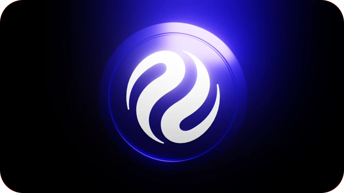Injective glowing logo coin