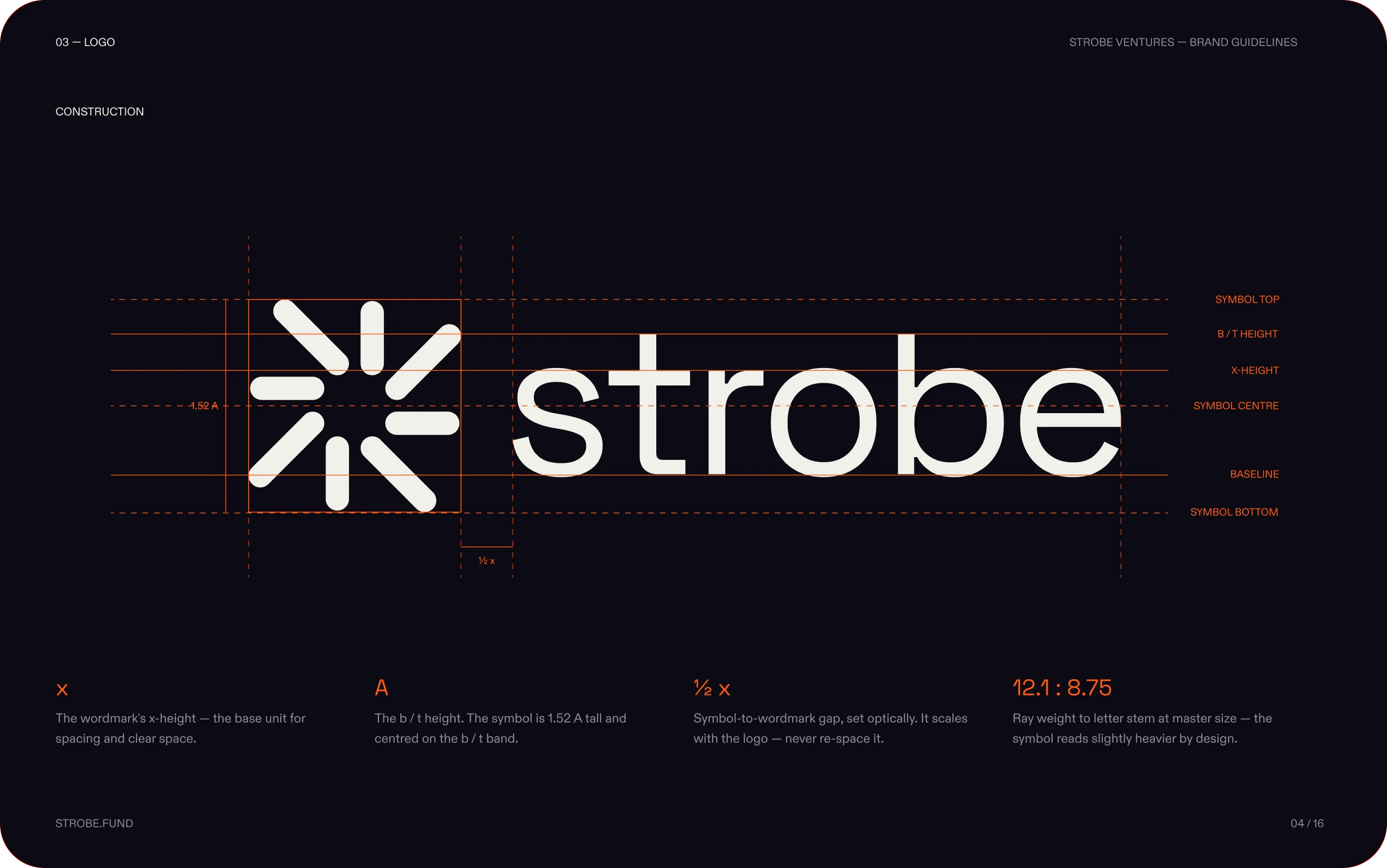Strobe guidelines: logo construction